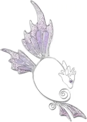 No Piercing Ear Wrap Dragon Wings Shape Ear Cuff Earring Elf Ear Clip Earcuff Multi Color Women Punk Fairy -NG05
