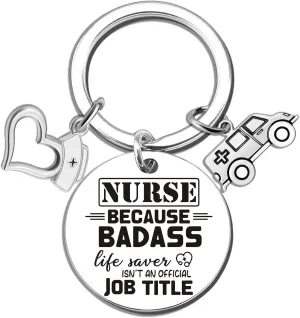 Nurse Keychain Gifts for Women Teen Girls Funny Nurse Appreciation Gift Unique Nurses Week Gifts for Medical Assistant Nurses Practitioner Birthday Graduation Gift Idea