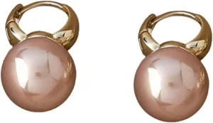 Pearl Earrings for Women Gold Huggie Small Hoop Earrings Dainty Lightweight Hypoallergenic Pearl Earrings Christmas Wedding Bridal Birthday Jewelry