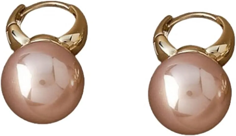 Pearl Earrings for Women Gold Huggie Small Hoop Earrings Dainty Lightweight Hypoallergenic Pearl Earrings Christmas Wedding Bridal Birthday Jewelry