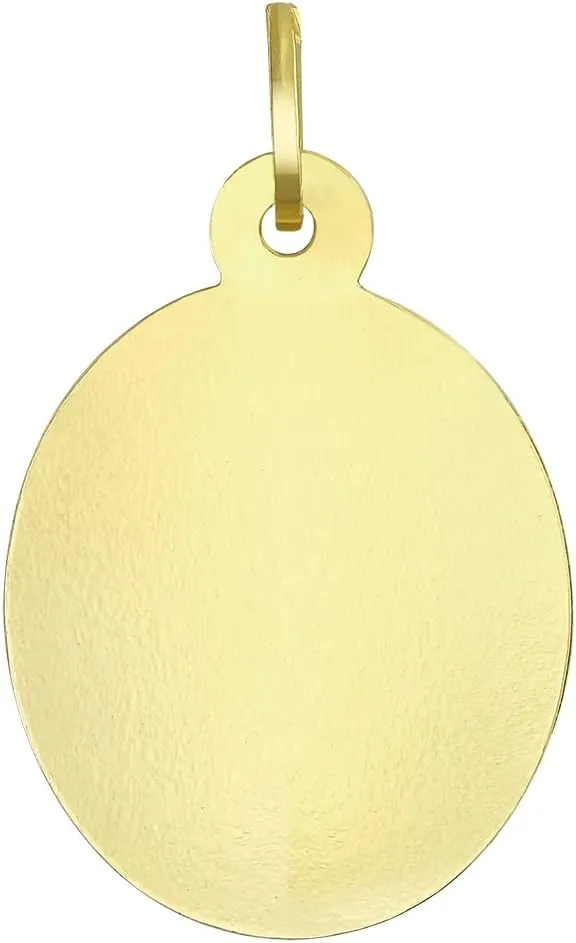 Personalize Religious Yellow Real 14K Gold Saint Christopher, Protection Medallion Police Shield Saint Michael Archangel, Face of Jesus Christ Head Pendant Necklace Men Women Customizable No Chain