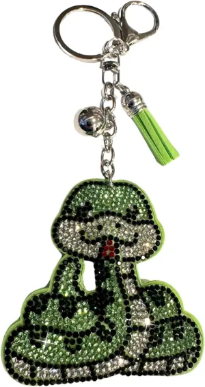 Popfizzy Rhinestone Keychains for Women and Girls, Bling Backpack Accessories, Sparkle Purse Charm, Bag Charm, Gift for Women