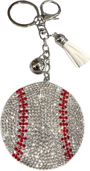 Popfizzy Rhinestone Keychains for Women and Girls, Bling Backpack Accessories, Sparkle Purse Charm, Bag Charm, Gift for Women