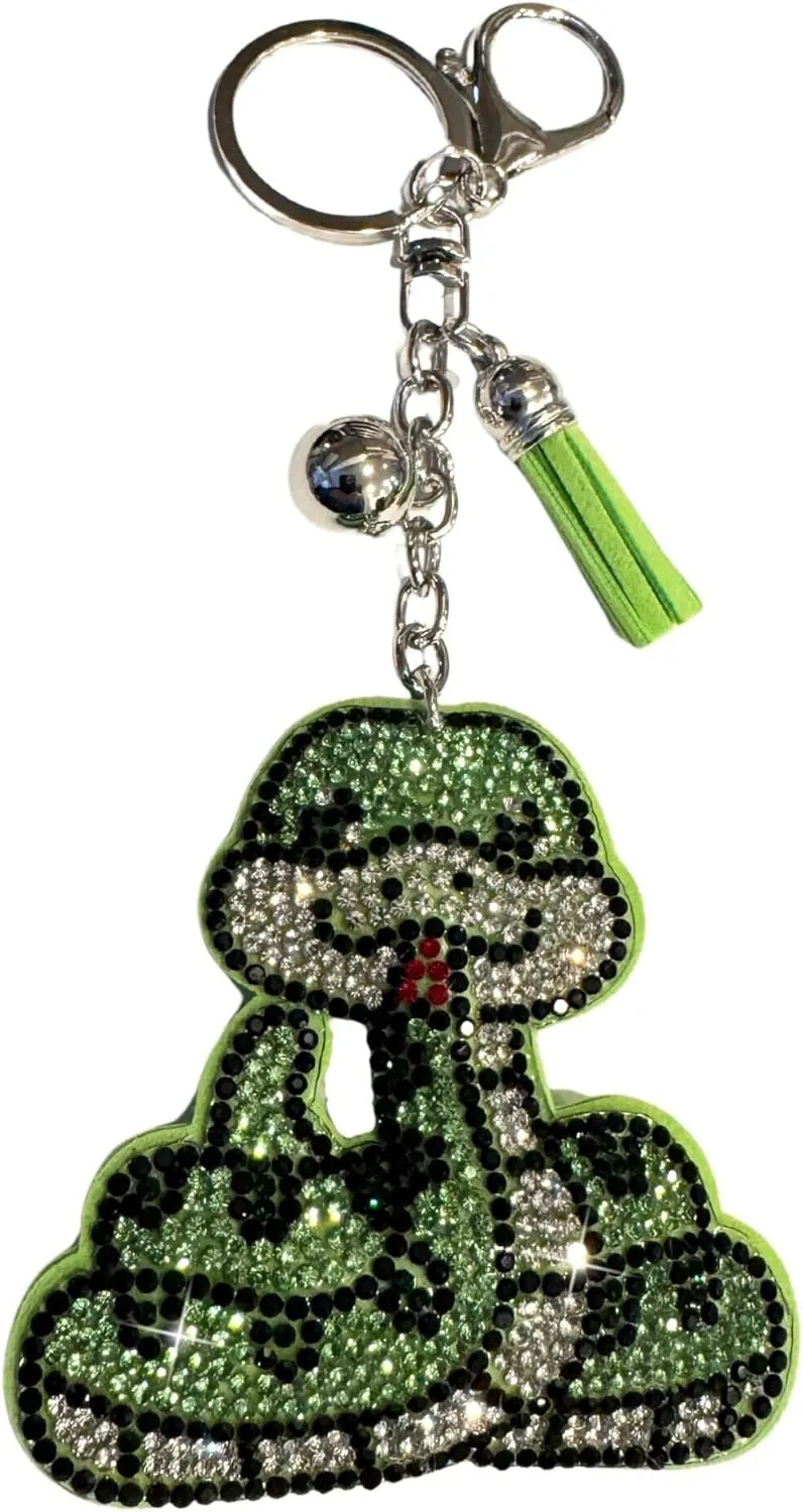 Popfizzy Rhinestone Keychains for Women and Girls, Bling Backpack Accessories, Sparkle Purse Charm, Bag Charm, Gift for Women