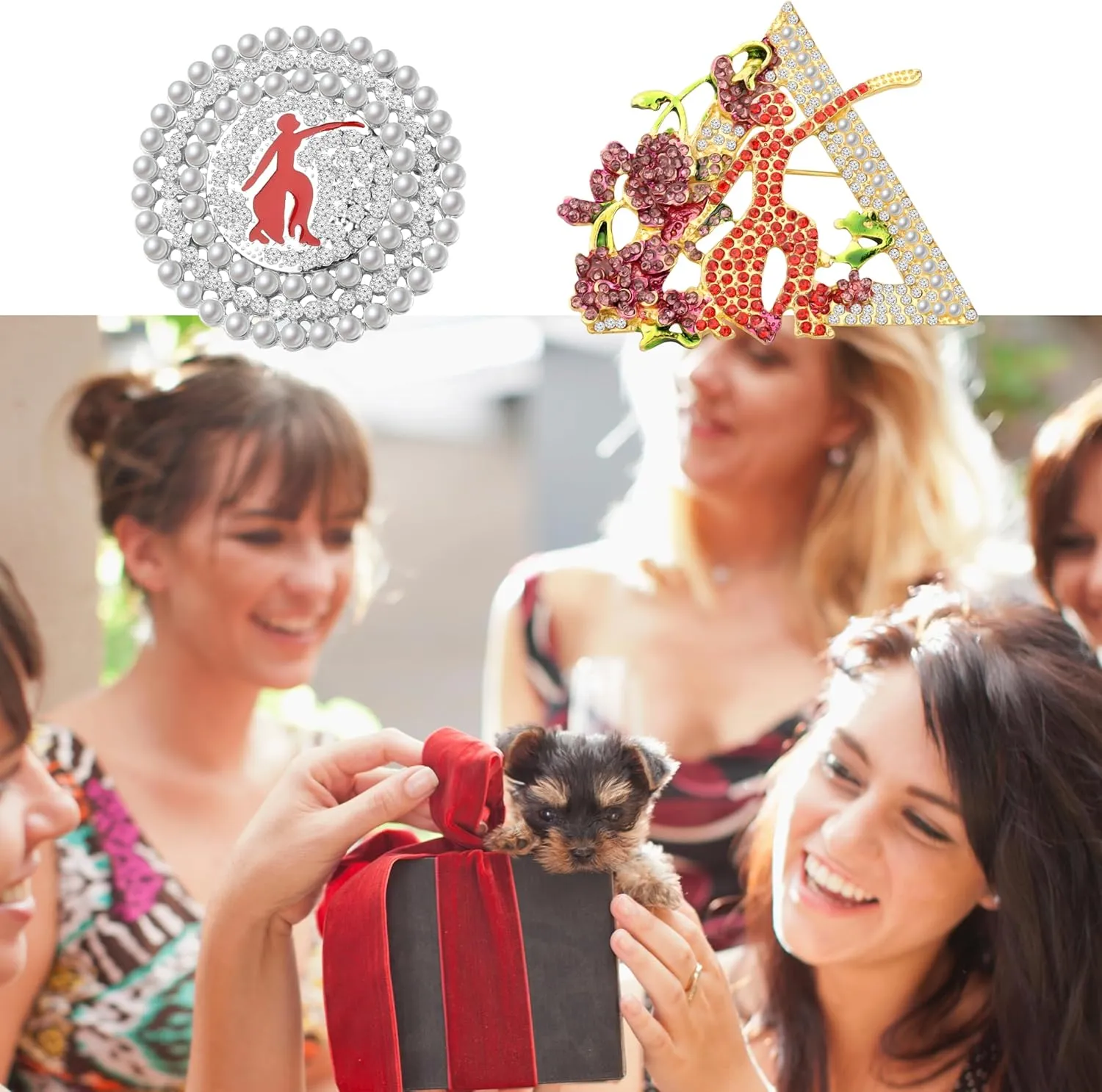 POTIY Sorority Brooch - Black Greek Life DST Jewelry