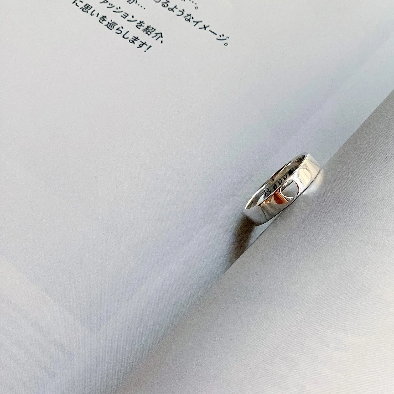 Promise Heart Love Ring for Women Friendly Friendship Ring for Women Her Best Friend Personalized Engraving Custom Name Silver Sterling Youth Girl Couple Ring