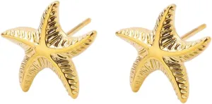 Rnivida Shell Studs Earrings Stainless Steel Ocean Themed Seashell Jewelry Gift for Women