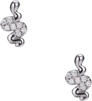 Simple Flat Back Earrings 925 Sterling Silver Pave CZ Butterfly Heart Stud Earrings for Women Hypoallergenic White Gold Plated Small Snake Lightning Cross Earrings