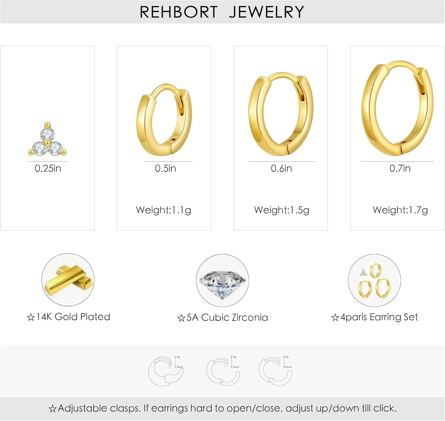 Small Gold Hoop Earrings Set for Women Dainty, 14k Gold Plated Stack Little Huggies Hoops Earrings Multiple Piercing Mini Jacket Earring Everyday Trendy