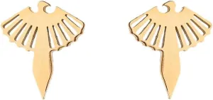 Small Phoenix Bird Stud Earrings for Women Girls Stainless Steel Hypoallergenic Minimalist Polished Tiny Animal Dove Cartilage Earring Fashion Hollow Out Birthday Christmas Holiday Jewelry Dainty Gifts
