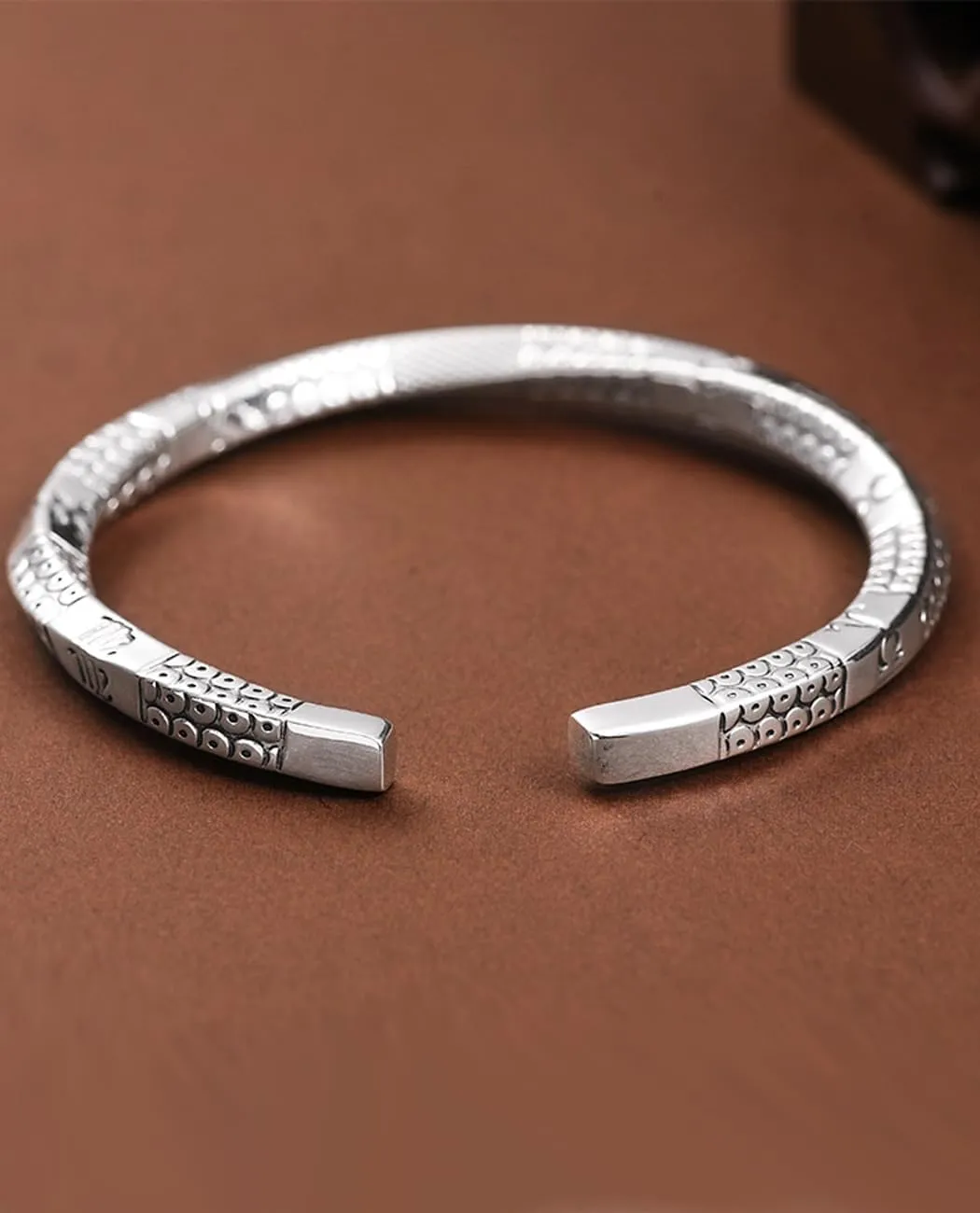 Solid Pure Silver Mens Bracelets | S925 Understated Bracelet | Fine Men's Open Bangle | Men Jewelry Gift