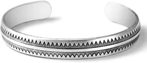 Solid Pure Silver Mens Bracelets | S925 Understated Bracelet | Fine Men's Open Bangle | Men Jewelry Gift