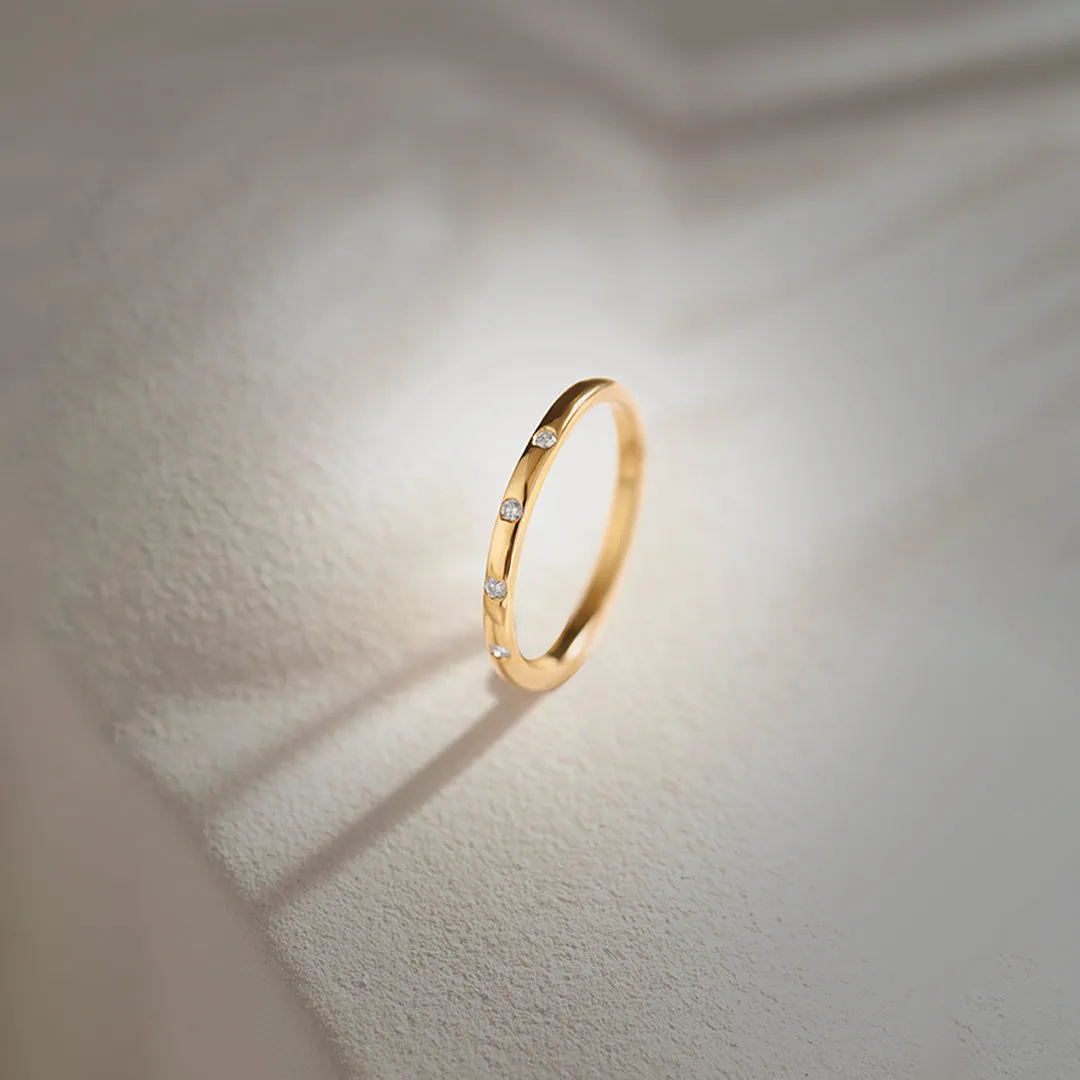 Stackable Station Diamond Band