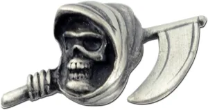 StockPins Grim Reaper Lapel Pin  Detailed Metal Pin for Biker Jackets, Vests, and Backpacks  Made in USA
