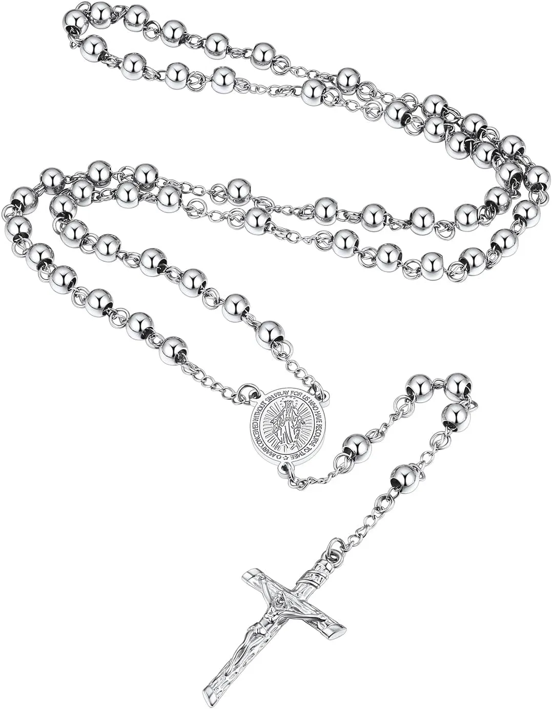 Supcare Rosary for Men Women Catholic Necklace Rosary Beads,Customized (with Gift Packing)