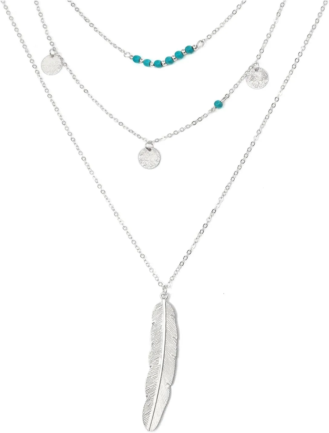 Suyi Exquisite Multilayer Necklace Womens Chain Necklace