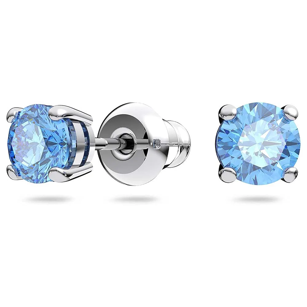 Swarovski Women's Blue Jewelry Set Crystals Rhodium plated Sparking Dance Necklace - SV-5480485