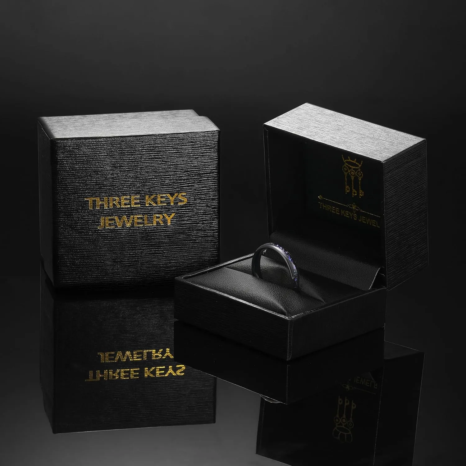 THREE KEYS JEWELRY Basic Women's Mens Ring 3