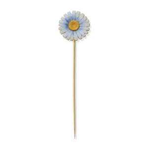 Tiffany & Co. Antique Enamel Daisy Stick Pin