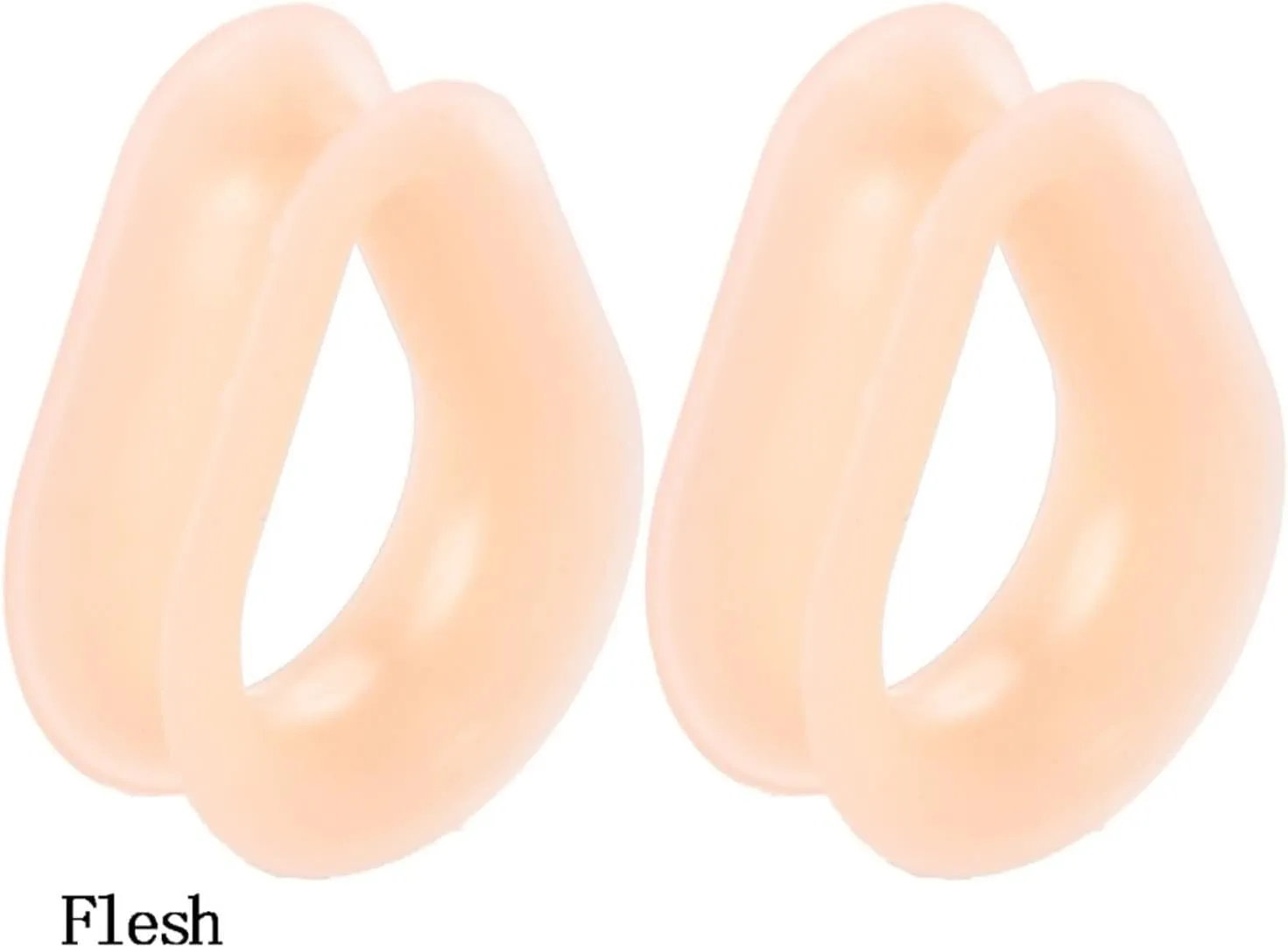 Tunnels for Ears, Ear Gauges for Men Silicone Teardrop Shape Pierced Earrings for Women 18pcs