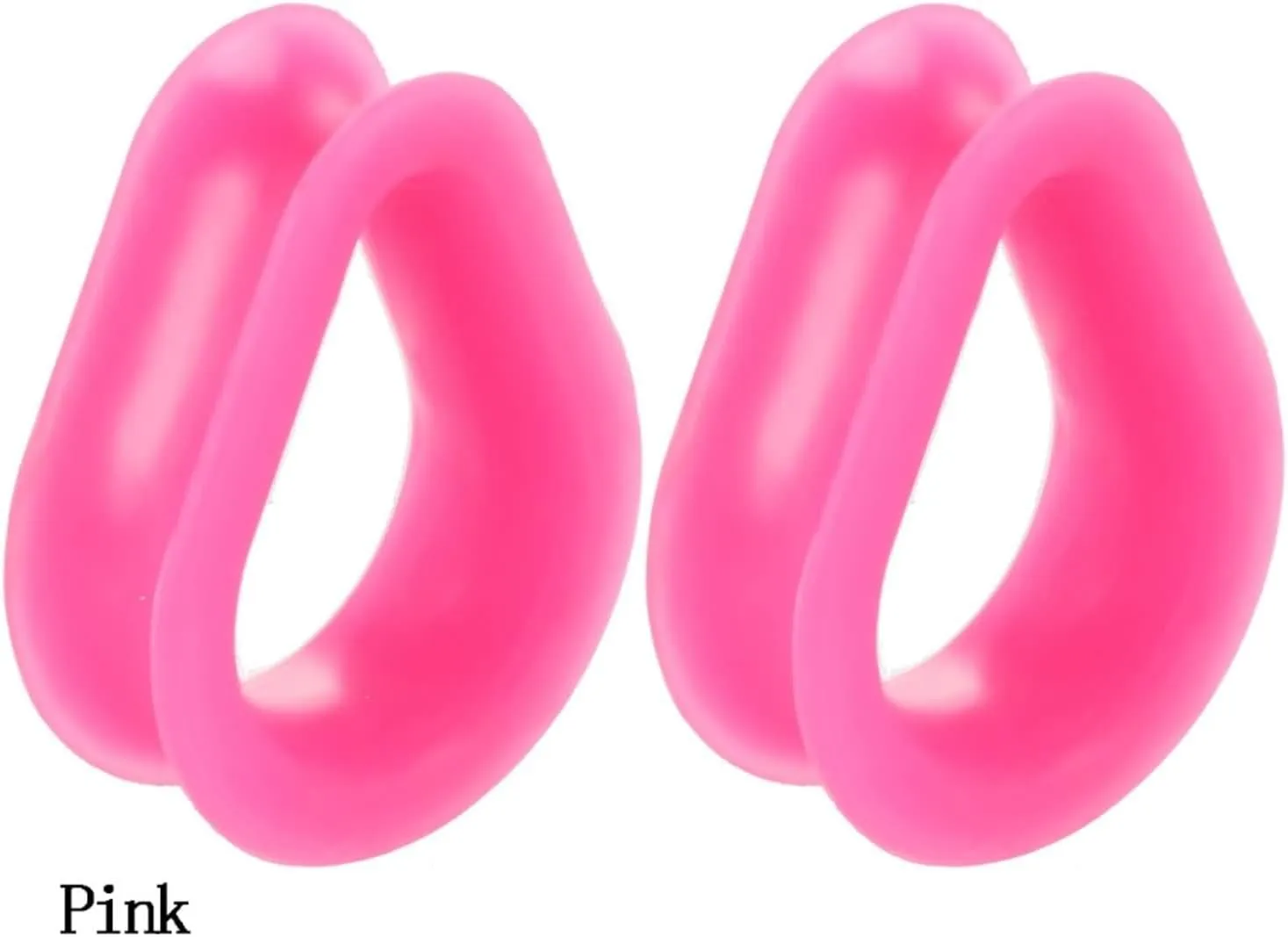 Tunnels for Ears, Ear Gauges for Men Silicone Teardrop Shape Pierced Earrings for Women 18pcs