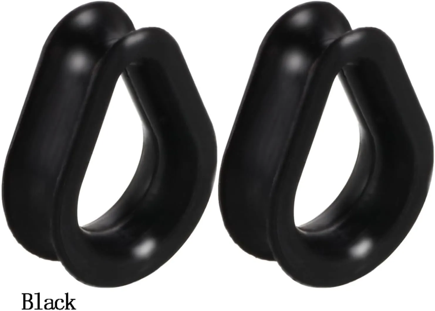 Tunnels for Ears, Ear Gauges for Men Silicone Teardrop Shape Pierced Earrings for Women 18pcs