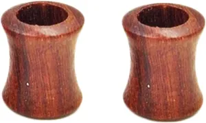 Tunnels for Ears, Wood Gauges Earrings Double Flared Brown Hoop Shape Body Piercing Jewelry for Women 2pcs