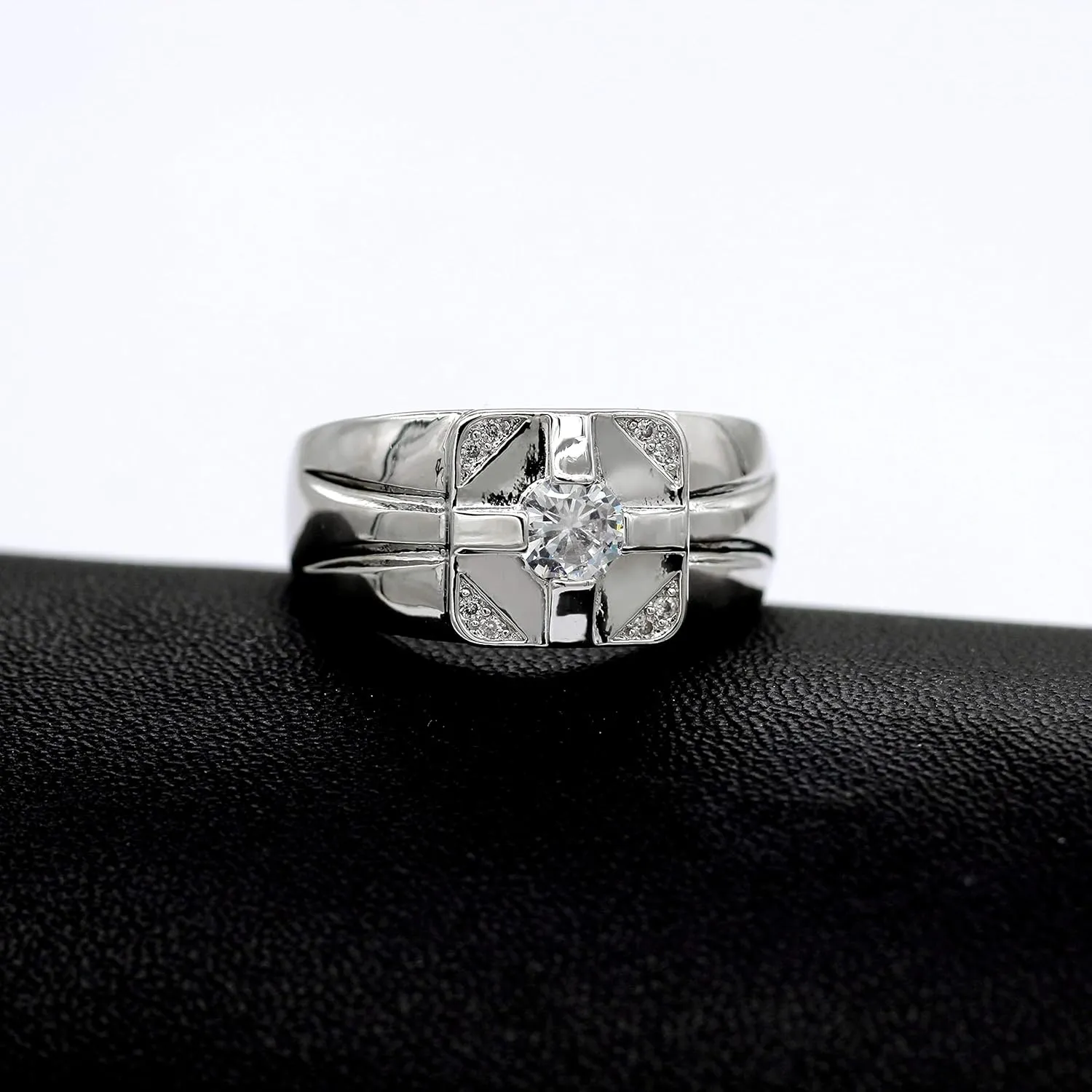 Uloveido Gold Plated Wedding Band Rings for Women and Men Anniversary Birthday Jewelry Rings KR120
