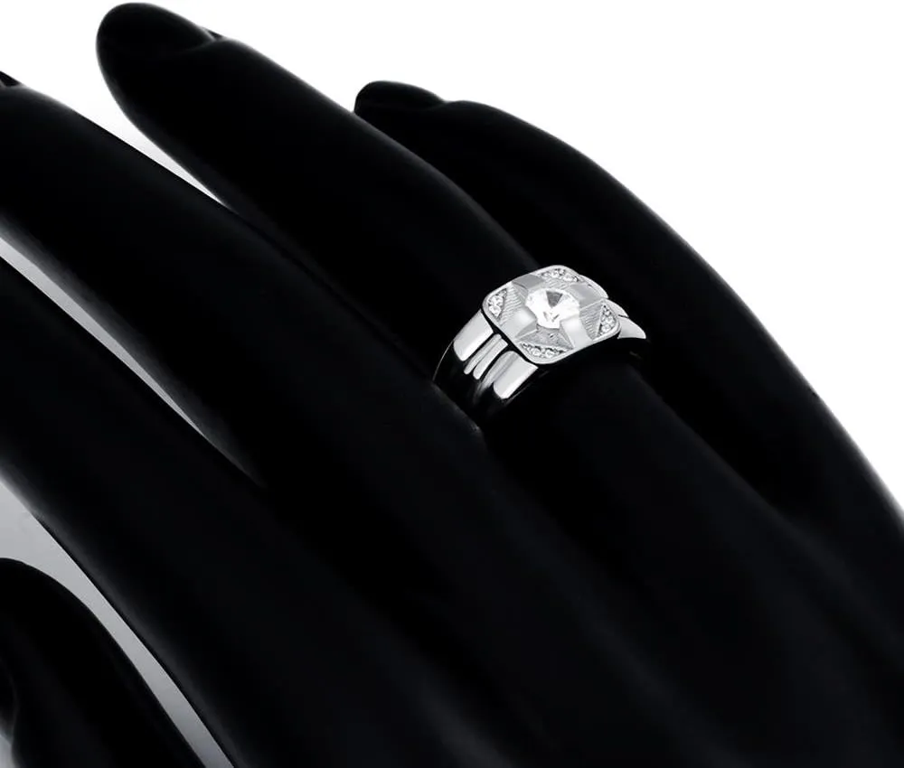 Uloveido Gold Plated Wedding Band Rings for Women and Men Anniversary Birthday Jewelry Rings KR120