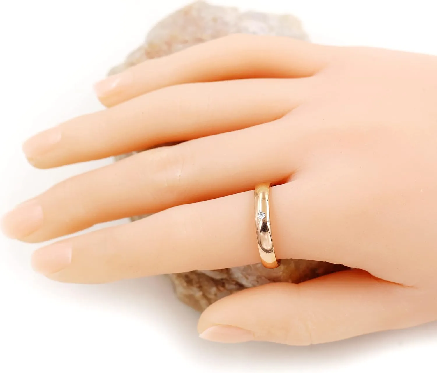 Uloveido Stainless Steel Couples Rings for Men Women His and Her Promise Wedding Band Rings for friend Boyfriend Y1783