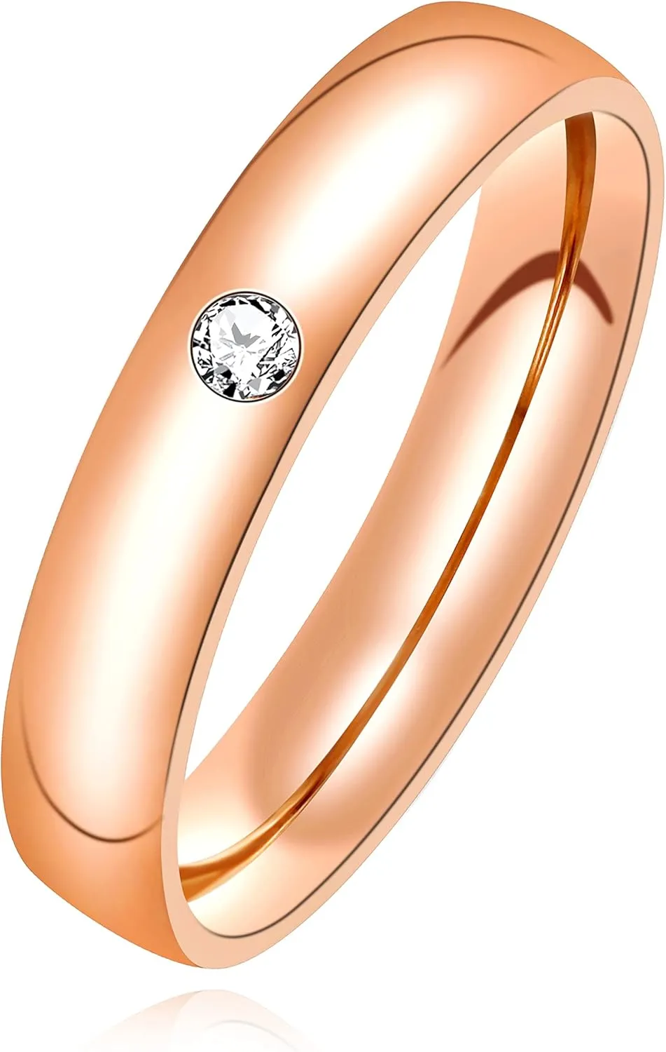 Uloveido Stainless Steel Couples Rings for Men Women His and Her Promise Wedding Band Rings for friend Boyfriend Y1783