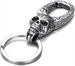 VALHALLA Steel car keychain EAGLE decorated for keys Amulet for Men and Women