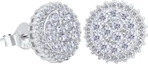 VEXXS S925 Diamond Stud Earrings for Men, 14K Real Gold Plated Iced Out Earrings Micro Pave 5A CZ Stones Mens Studs, Hypoallergenic 925 Sterling Silver Studs