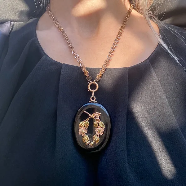 Victorian Onyx Locket