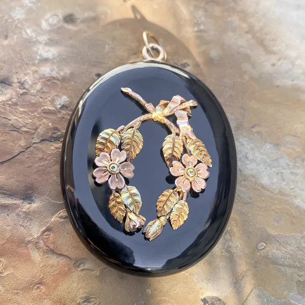 Victorian Onyx Locket
