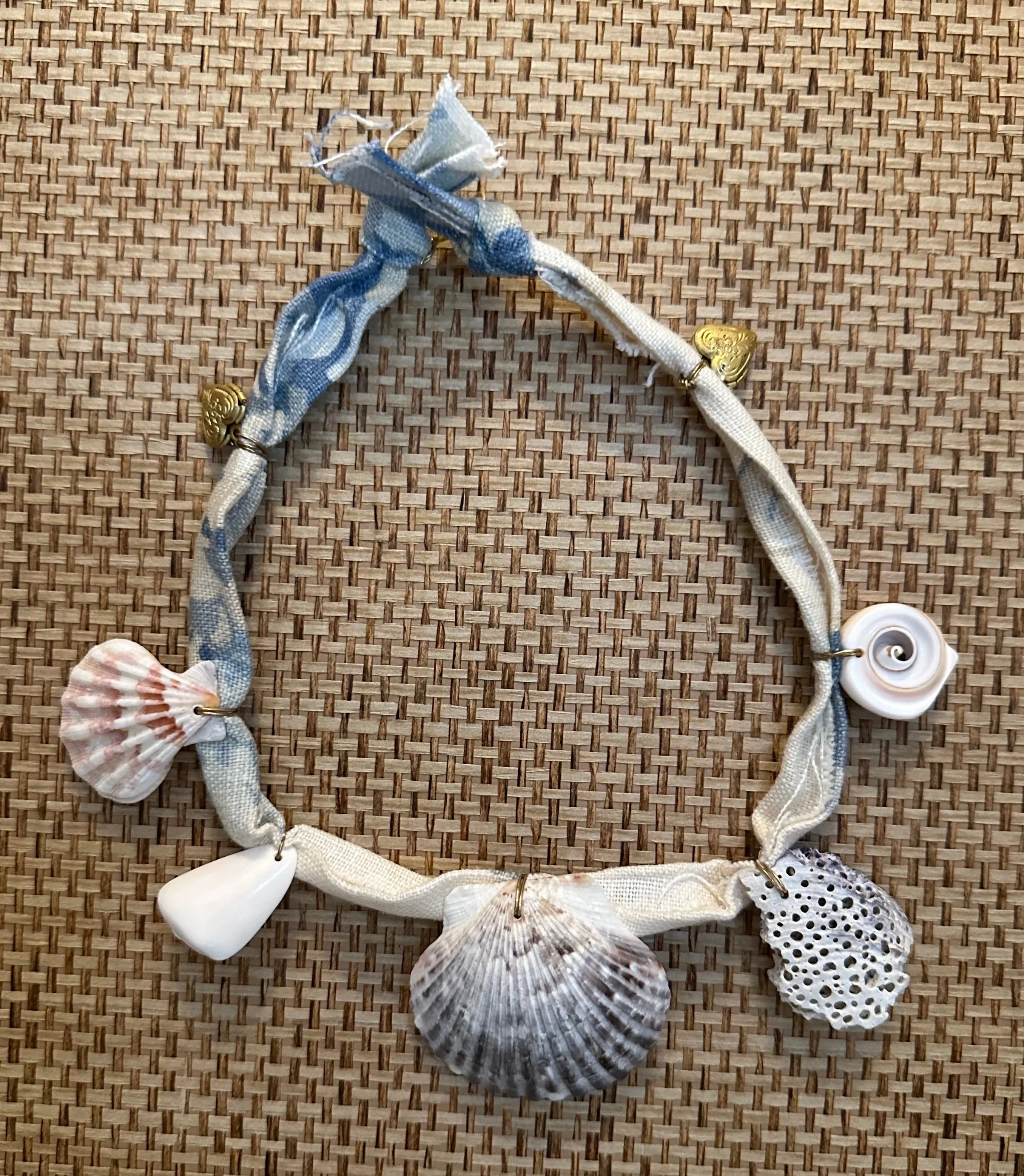 Vintage Floral Chintz Fabric Charm Necklace - Pre-order Shipping May 15th.