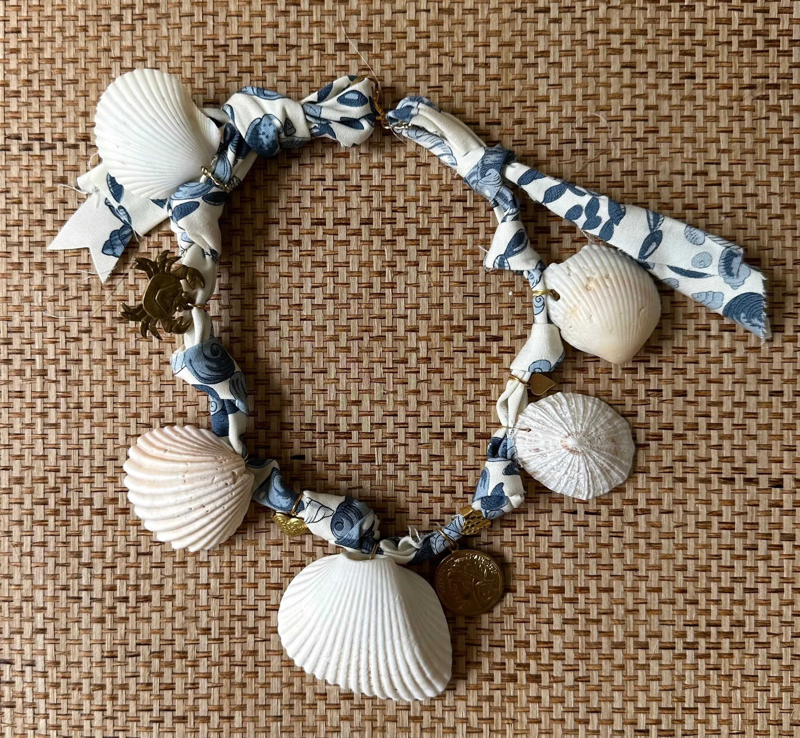 Vintage Floral Chintz Fabric Charm Necklace - Pre-order Shipping May 15th.