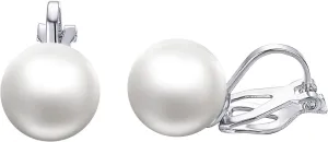 White Freshwater Pearl Clip On Earrings for women 18K Gold Plated Non Pierced Earrings Hypoallergenic Trendy Wedding Jewelry