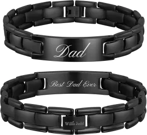 Willis Judd Best Dad Ever Dad Bracelet Gifts For Dad From Daughter Son Kids Unique Birthday Present