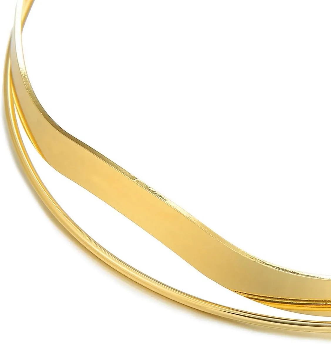 Women's Metallic Oversized Teardrop Big Pearl Irregular Ball Thin Choker 18K Gold Plated Tribal Vintage Boho Vacation Party Statement Necklace Fashion Costume Jewelry