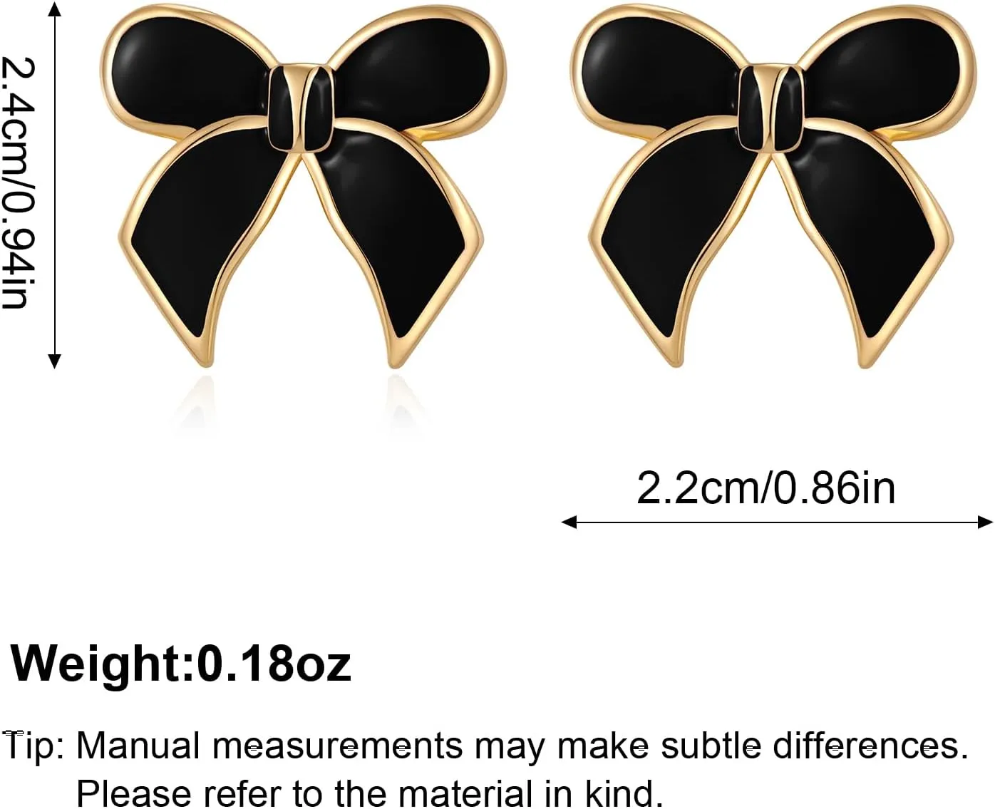 YUJIE Gold Bow Earrings for Women Teen Pink Bowtie Dainty Long Tassel Drop Stud Trendy Statement Jewelry Gift