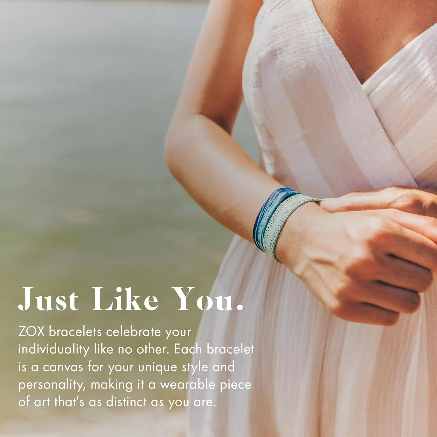 ZOX Bracelets  Stretchy Elastic Band with Motivational Affirmations and Beautiful Artwork, Great Wristband Gift for Men & Women of All Ages