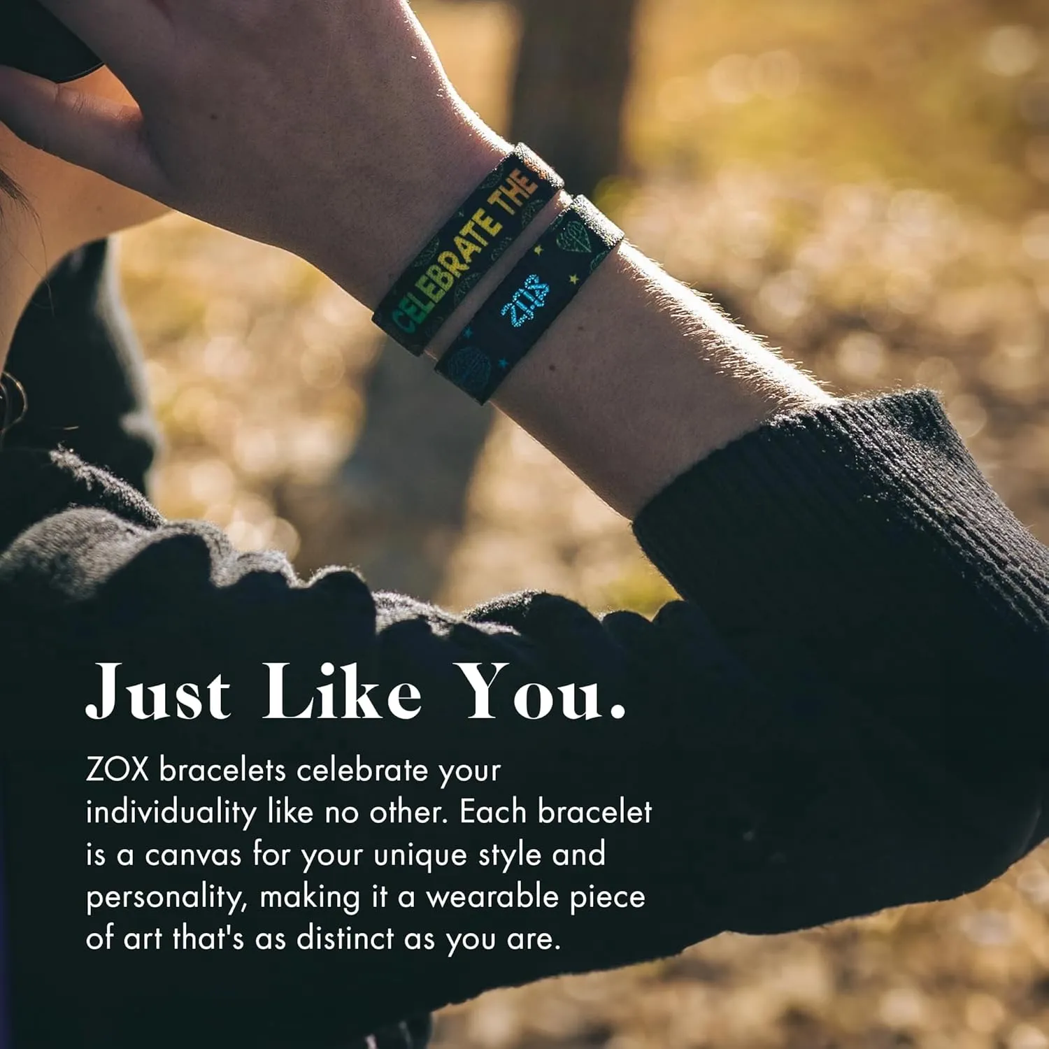 ZOX Bracelets  Stretchy Elastic Band with Motivational Affirmations and Beautiful Artwork, Great Wristband Gift for Men & Women of All Ages