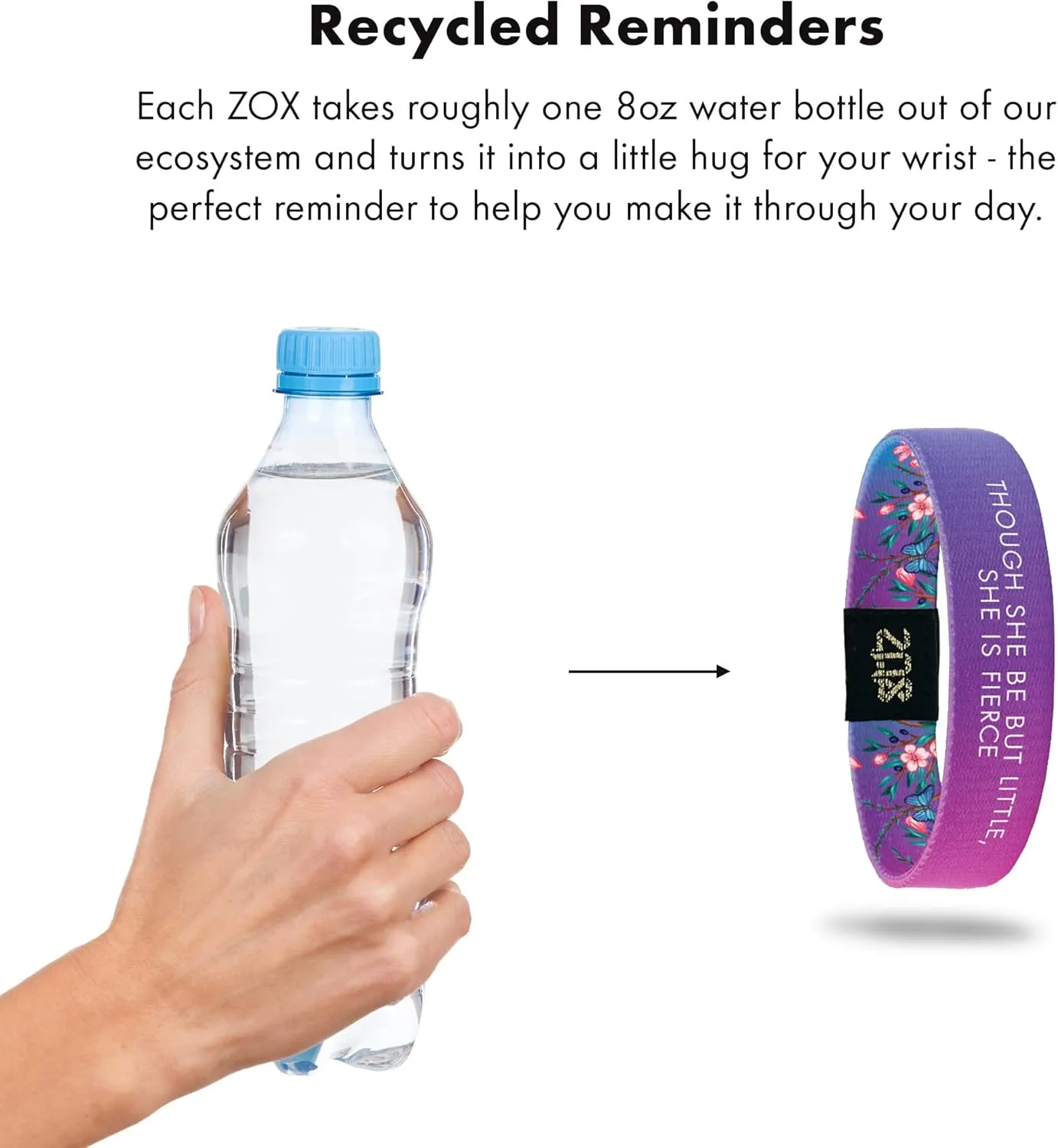 ZOX Bracelets  Stretchy Elastic Band with Motivational Affirmations and Beautiful Artwork, Great Wristband Gift for Men & Women of All Ages