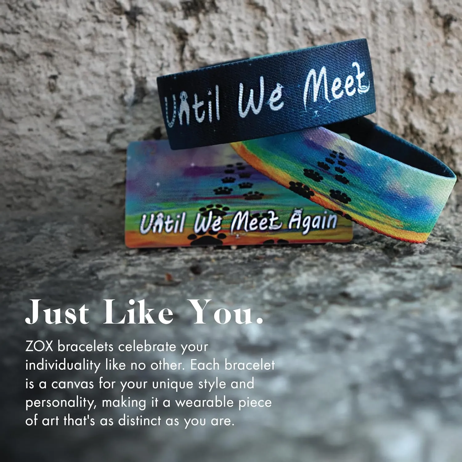 ZOX Bracelets  Stretchy Elastic Band with Motivational Affirmations and Beautiful Artwork, Great Wristband Gift for Men & Women of All Ages