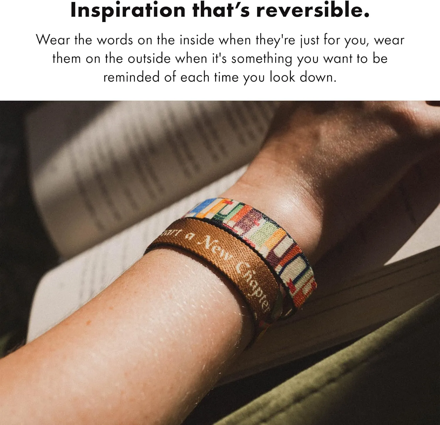 ZOX Bracelets  Stretchy Elastic Band with Motivational Affirmations and Beautiful Artwork, Great Wristband Gift for Men & Women of All Ages