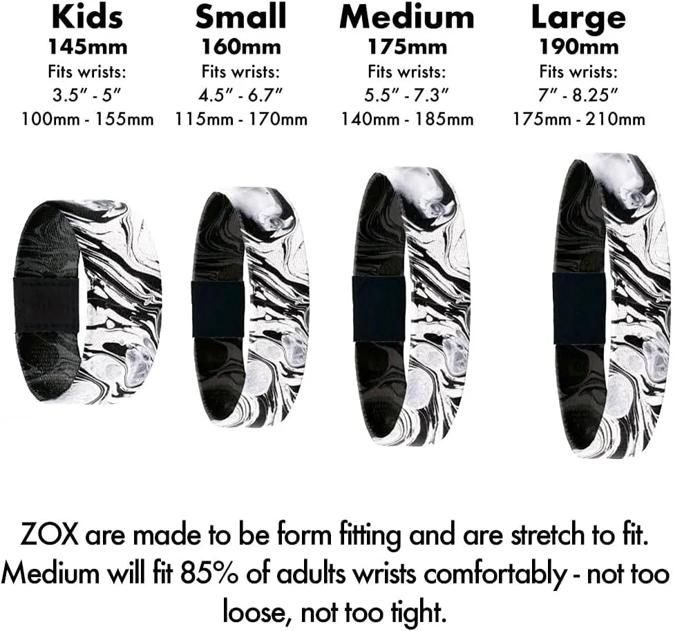ZOX Bracelets  Stretchy Elastic Band with Motivational Affirmations and Beautiful Artwork, Great Wristband Gift for Men & Women of All Ages
