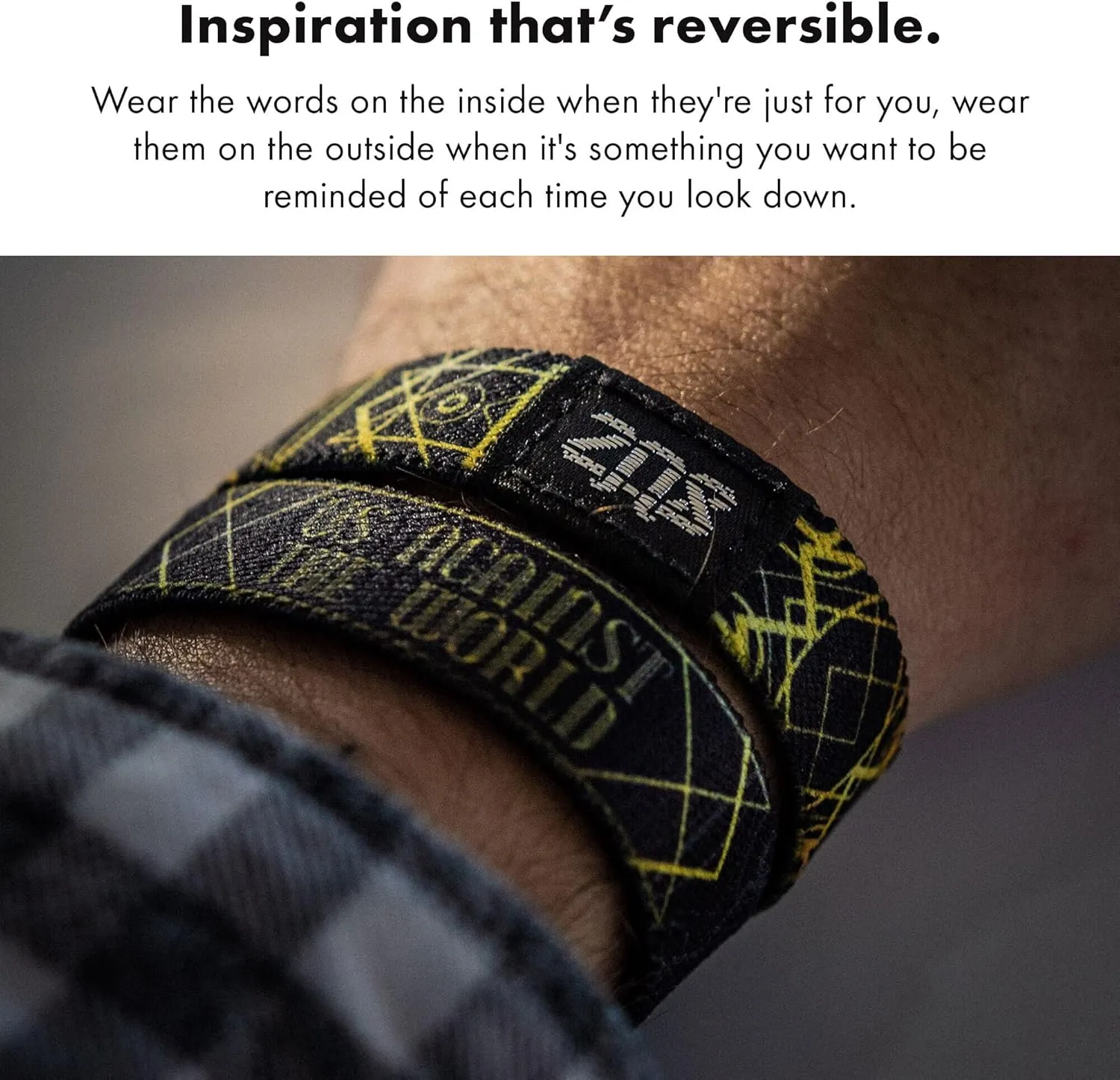 ZOX Bracelets  Stretchy Elastic Band with Motivational Affirmations and Beautiful Artwork, Great Wristband Gift for Men & Women of All Ages