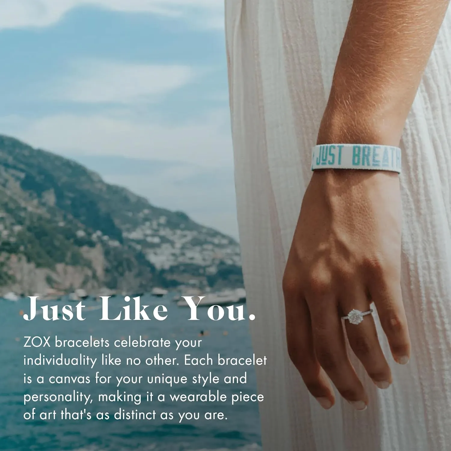 ZOX Bracelets  Stretchy Elastic Band with Motivational Affirmations and Beautiful Artwork, Great Wristband Gift for Men & Women of All Ages