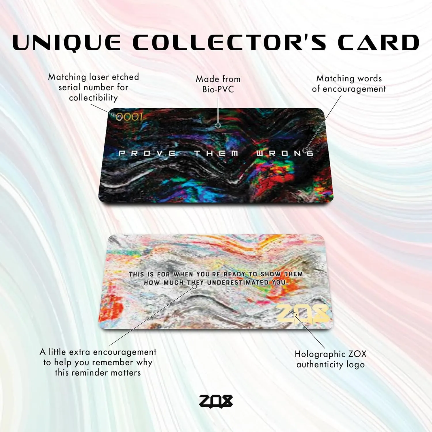 ZOX Bracelets  Stretchy Elastic Band with Motivational Affirmations and Beautiful Artwork, Great Wristband Gift for Men & Women of All Ages